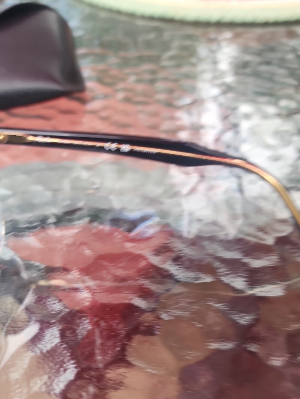 Ray-Ban Two-Tone Hawkeye Sunglasses - Polished Black & Clear, Polarized Lenses - Picture 7 of 15